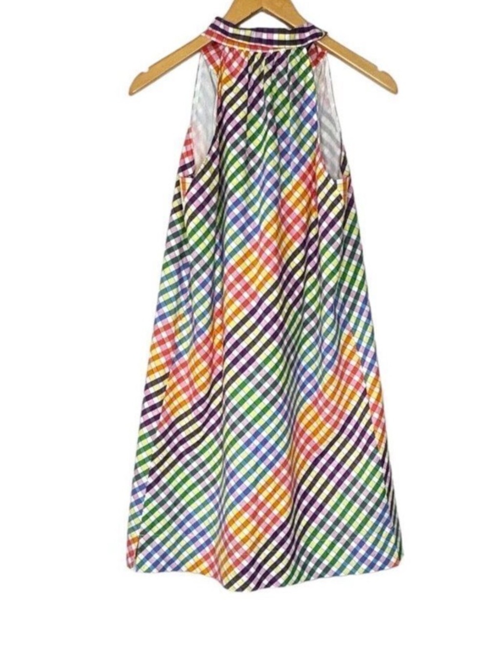 J. Crew Rainbow Plaid A-Line Skirt